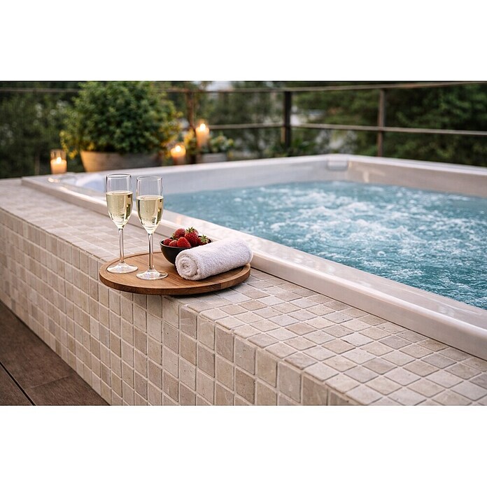 Mosaikfliese Quadrat Uni MOS 32/13R (30,5 x 30,5 cm, Beige, Matt)