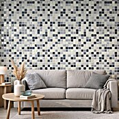 Mosaikfliese Quadrat Crystal Mix CM 4125 (32,7 x 30,2 cm, Grau, Glänzend)