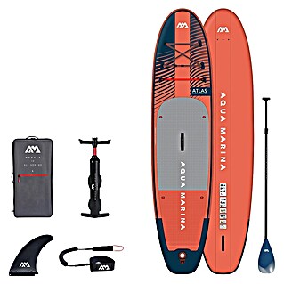 Aqua Marina Set SUP daska s priborom Atlas (D x Š x V: 366 x 86 x 15 cm, Nosiva sila: 180 kg, Narančasta)