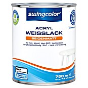 swingcolor Weißlack Acryl (Weiß, 750 ml, Seidenmatt)
