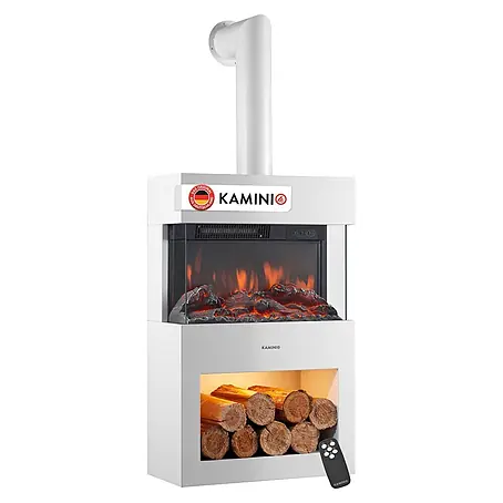 Elektrischer Kamin KAMINIO Henri mit Ofenrohr