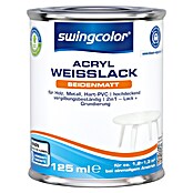 swingcolor Weißlack Acryl (Weiß, 125 ml, Seidenmatt)