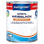 swingcolor Weißlack Acryl (Weiß, 1 l, Seidenmatt)