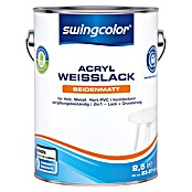 swingcolor Weißlack Acryl (Weiß, 2,5 l, Seidenmatt)