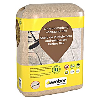 SG Weber Beamix Voegzand Flex onkruidmijdend (Naturel, Voegbreedte: 30 mm, 20 kg)