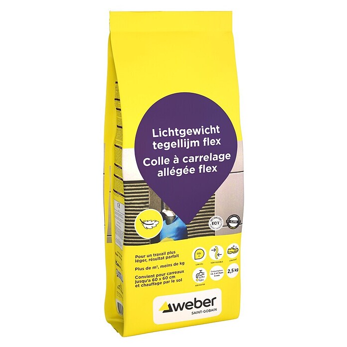 SG Weber Beamix Tegellijm (2,5 kg) | BAUHAUS