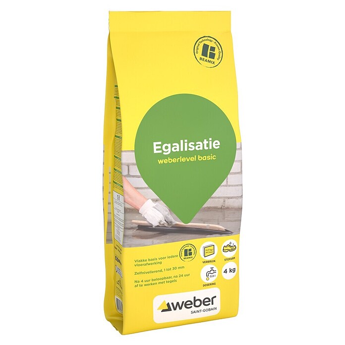 SG Weber Beamix Egalisatiemortel (4 kg) | BAUHAUS