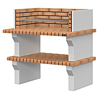 Collippo Viana Barbacoa de obra (An x Pr x Al: 117,5 x 80 x 116 cm, Superficie parrilla: 89 x 50 cm)