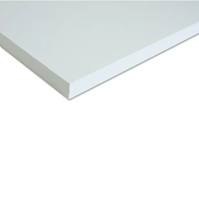 RegalbodenWeiß, 80 x 40 x 1,6 cm - Weiße, rechteckige Schaumstoffplatte, ideal für Bastelarbeiten, Modellbau und Beschilderungen. Leicht und einfach zu bearbeiten.