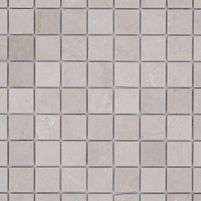 Mosaikfliese Quadrat Uni MOS 32/13R (30,5 x 30,5 cm, Beige, Matt)