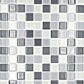 Mosaikfliese Quadrat Crystal Mix CM 4125 (32,7 x 30,2 cm, Grau, Glänzend)