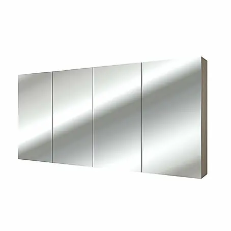 AcquaVapore  Spiegelschrank Fertigdusche City-SPS-B160-F09-LED