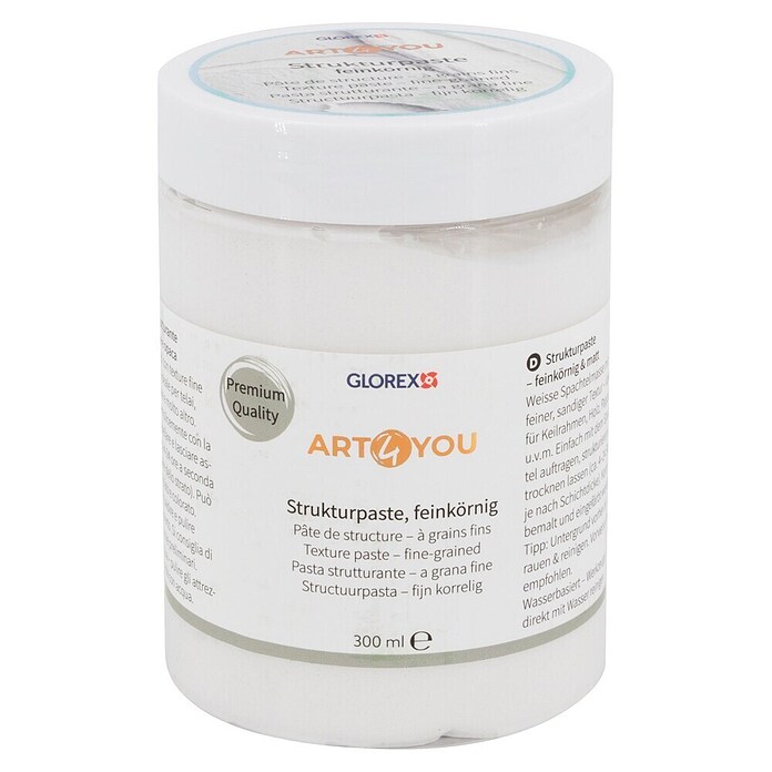 Glorex Strukturpaste (300 ml, Weiß, feinkörnig) | BAUHAUS