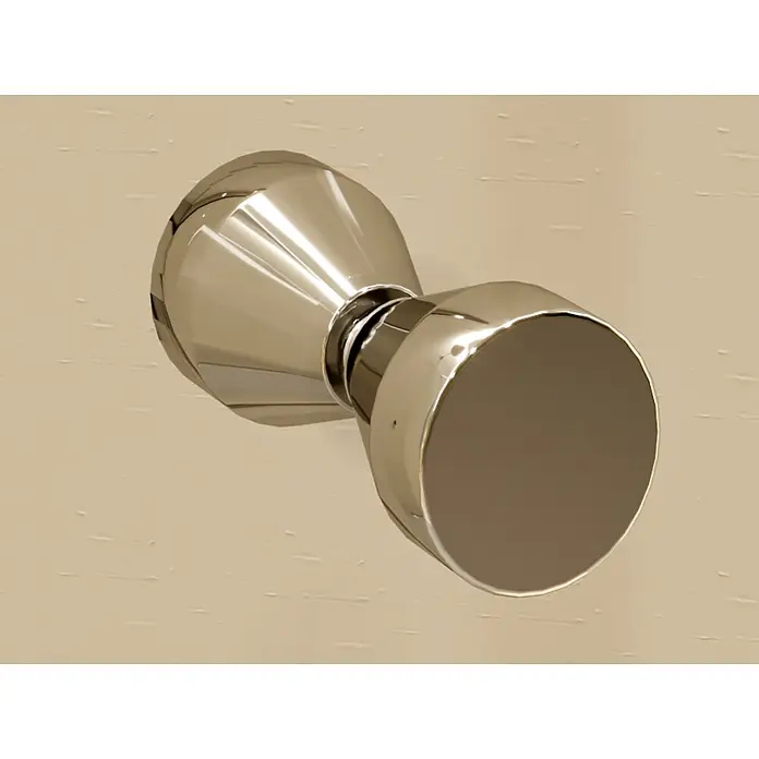 i-flair Eckdusche DK19C90x90 - Beschichtet, Silber, Stärke: 6 mm - Polierter Chrom-Ziehgriff für Türen oder Möbel.