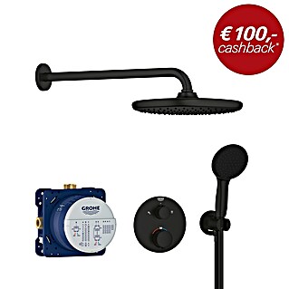 Grohe Douchesysteem Precision Thermostat met Vitalio Start 250 (Aantal straalsoorten: 2 st., Zwart)