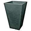 Geli Pflanzvase Livorno (40 x 40 x 62 cm, Kunststoff, Anthrazit)