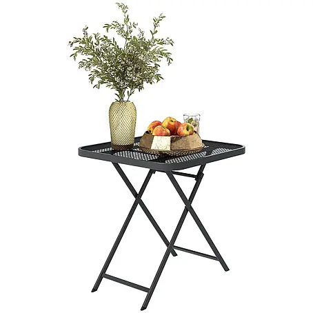 Outsunny  Garten-Beistelltisch