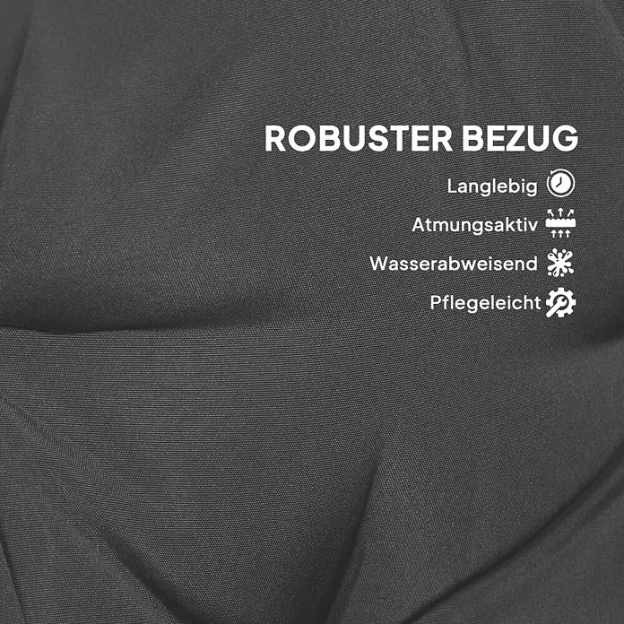 Outsunny Sitzauflage Hollywoodschaukel - Hollywoodschaukel, 1 Stk., L x B x H: 170 x 100 x 8 cm, Polyester, Schaumstoff, Dunkelgrau - Robuster, dunkelgrauer Stoffbezug, langlebig, atmungsaktiv, wasserabweisend und pflegeleicht.