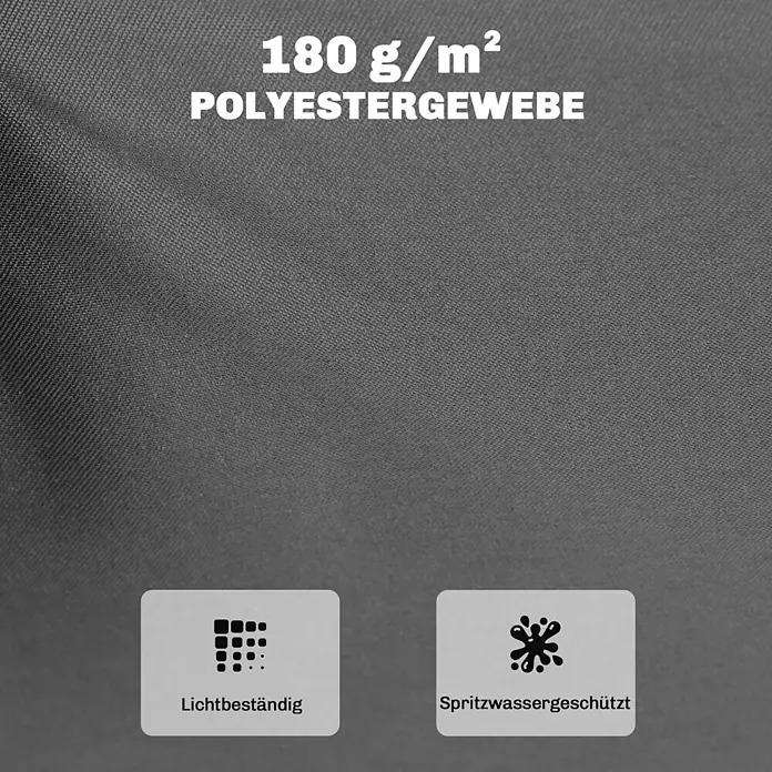 Outsunny Bankauflage - Gartenbank, 1 Stk., L x B x H: 110 x 46 x 6,5 cm, Polyester, Schwamm, Dunkelgrau - Graues 180 g/m² Polyestergewebe, lichtbeständig und spritzwassergeschützt.