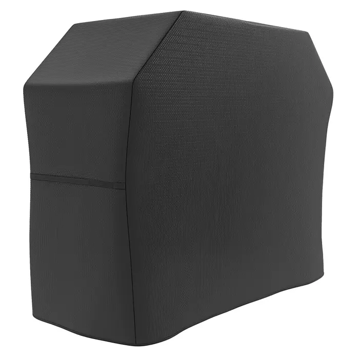Outsunny Grill-Schutzhülle - Passend für: Geeignete Grillabmessungen: 145L x 55B x 85/110H cm, Polyester, 7,03 g/m², Schwarz - Dunkelgraue, texturierte Grillabdeckung mit Giebeldach.