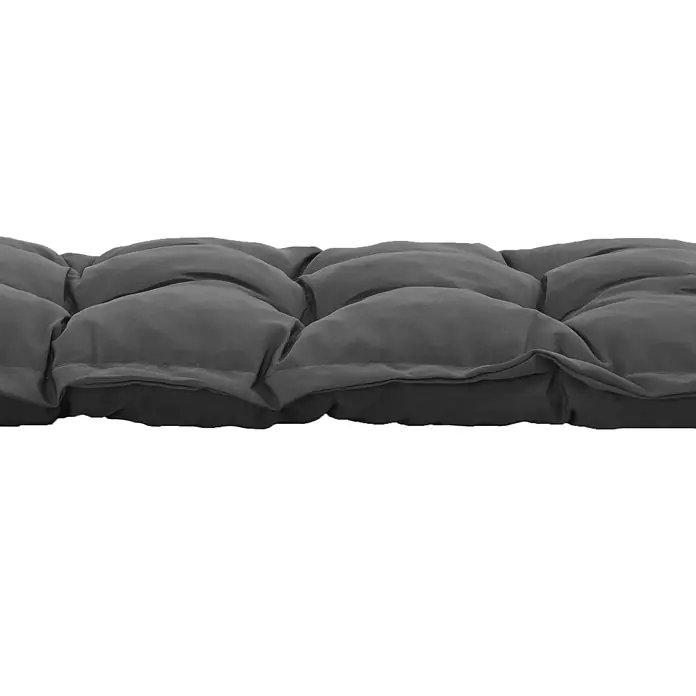 Outsunny Bankauflage - Gartenbank, 1 Stk., L x B x H: 100 x 40 x 10 cm, Polyester, Schaumstoff, Dunkelgrau - Dunkelgraues, getuftetes Komfortkissen.