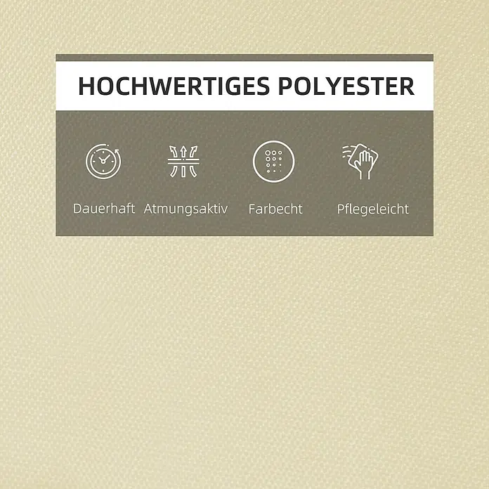 Outsunny Liegenauflage - Gartenliege, 1 Stk., L x B x H: 198 x 53 x 5 cm, Polyester, Baumwollfaser, Cremeweiß - Hochwertiges Polyester mit dauerhaften, atmungsaktiven, farbechten und pflegeleichten Eigenschaften.