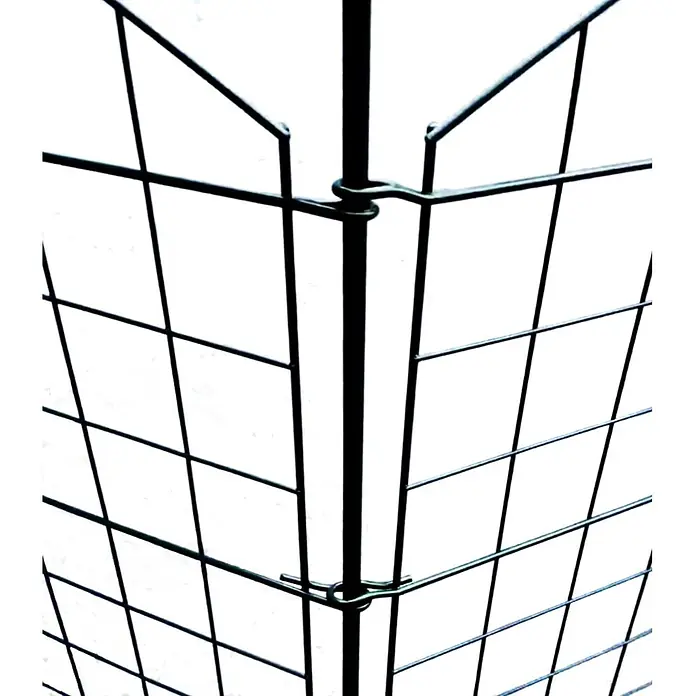 Prestige Home Living Outdoor Teichschutzzaun Set Oberbogen - B x H: 390 x 78,5 cm, Stahl, Dunkelgrün - Dunkelgrünes Drahtspalier aus Metall für Pflanzen, modulare Bauweise mit Mittelstange und Verbindungshaken.