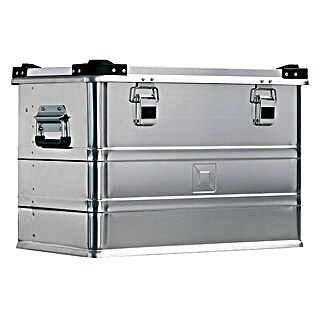 Munk Aufbewahrungsbox Aluminium-Transportkiste stapelbar 592x385x409mm 76l (L x B x H: 59 cm x 39,5 cm x 0,41 m, Aluminium)