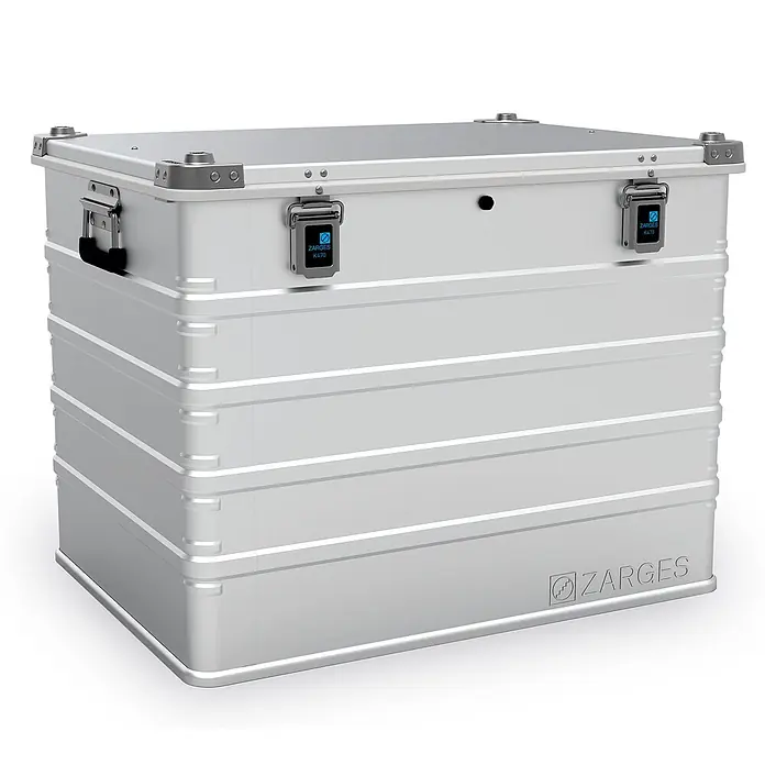 Zarges Aufbewahrungsbox Universalkiste K470 IP 65 Aluminium 239 l - Aluminium - Silberne ZARGES K470 Aluminium-Aufbewahrungsbox mit Verschlüssen und Griffen.