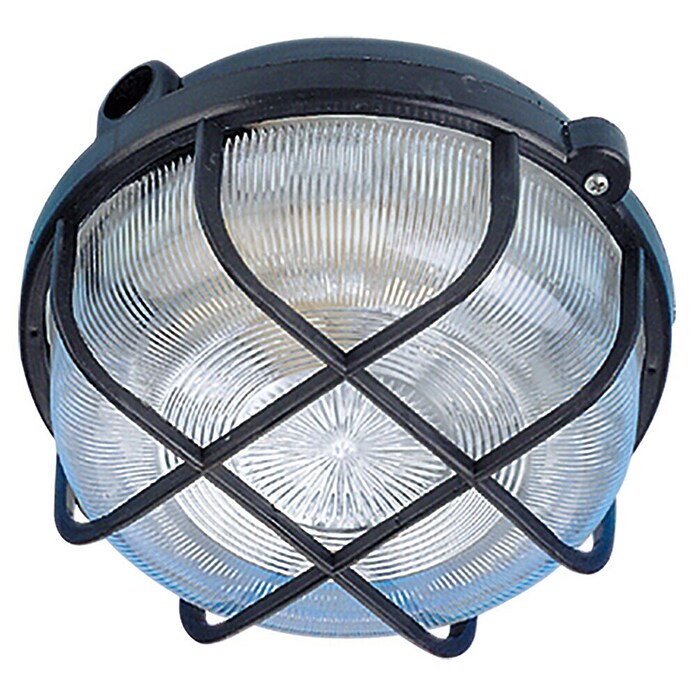Ritter Leuchten Iso-Rundleuchte (Schwarz, 7 W, E27, IP44)