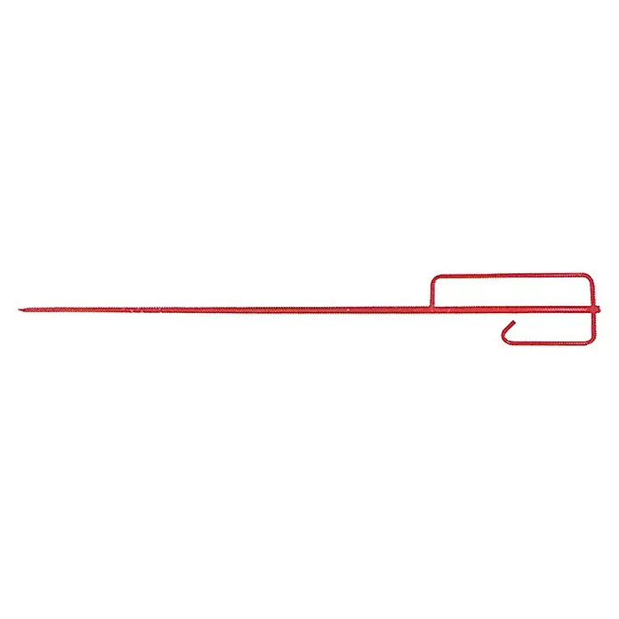 Heka Absperrleinenhalter - 120 cm, Sicherheitsbügel - Roter Pflanzenbinder aus Draht, ideal zum Befestigen von Pflanzen und Sträuchern im Garten oder auf dem Balkon. Einfache Anwendung und wiederverwendbar.