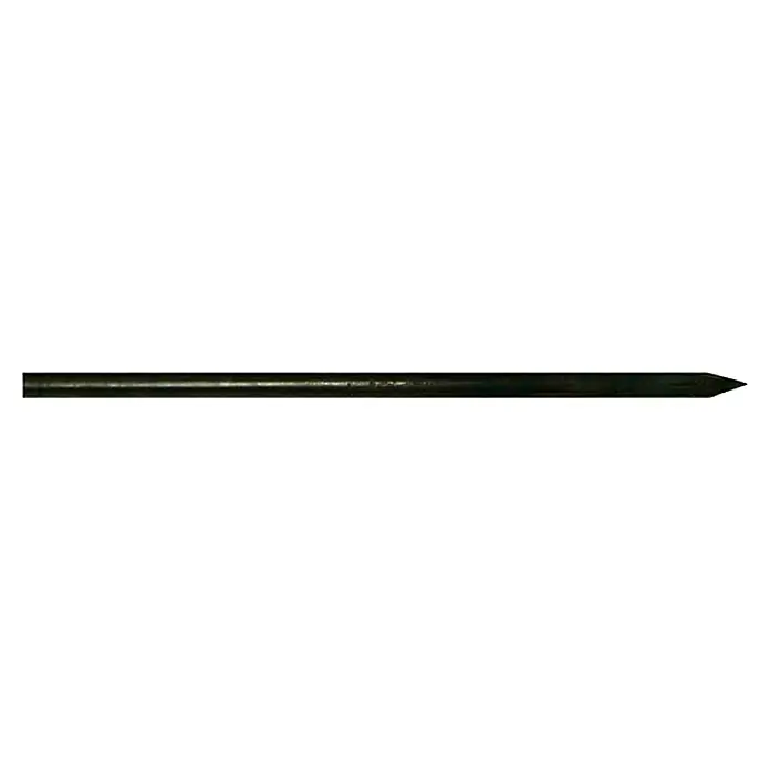 Heka Schnurstift - Länge: 120 cm, Durchmesser: 18 mm - Nahaufnahme eines einzelnen, schwarzen Stabs, der sich zu einer Spitze verjüngt. Ideal für Detailarbeiten und Präzision.