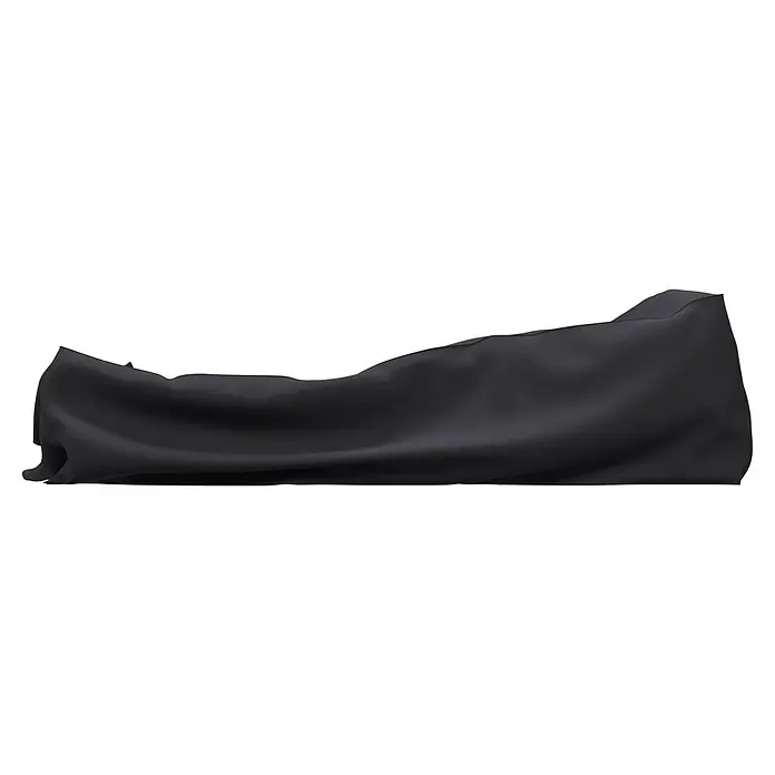 Sunfun Lounge-Set Schutzhülle - L x B x H: 270 x 300 x 85 cm, Kunststoff - Schwarz strukturiertes Gewebe, wellenförmig drapiert.
