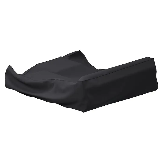 Sunfun Lounge-Set Schutzhülle - L x B x H: 270 x 300 x 85 cm, Kunststoff - Schwarzer Stoff-Sitzsack mit weicher, entspannter Form und sichtbaren Nähten.