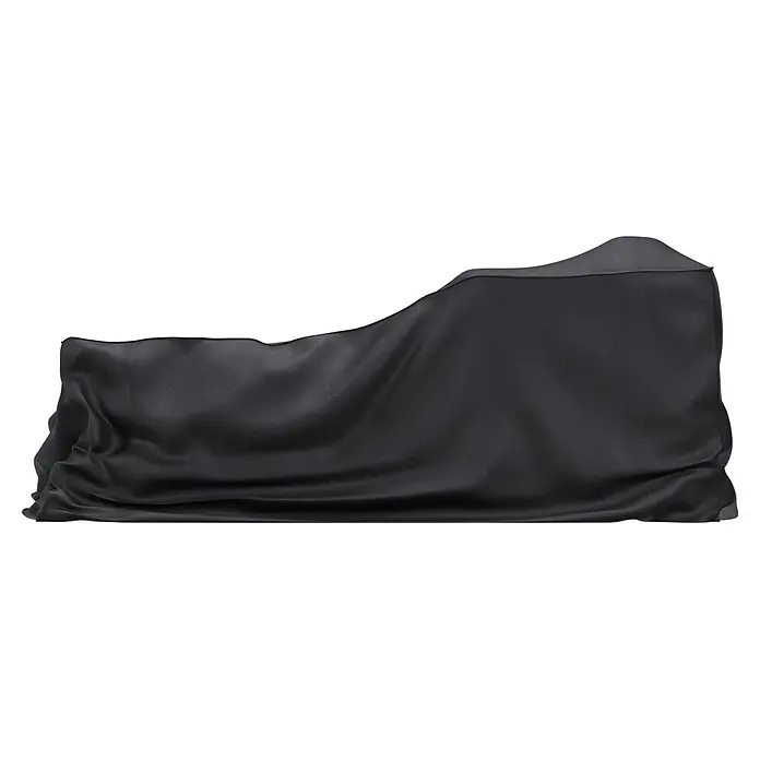 Sunfun Lounge-Set Schutzhülle - L x B x H: 200 x 200 x 85 cm, Kunststoff - Dunkelgrauer strukturierter Stoff, weich drapiert.