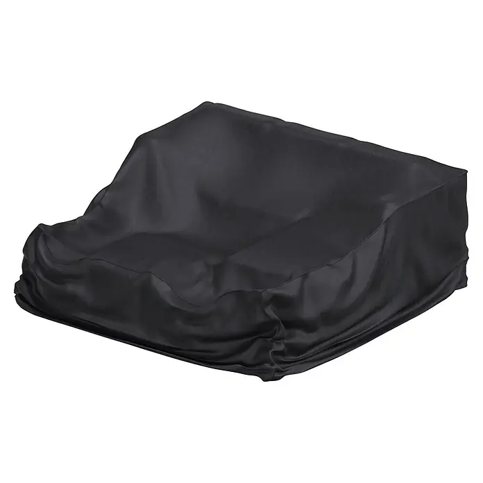 Sunfun Lounge-Set Schutzhülle - L x B x H: 200 x 200 x 85 cm, Kunststoff - Schwarzer Stoffbezug über ein Möbelstück drapiert.