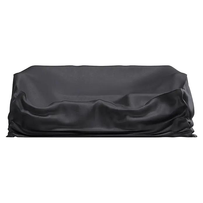 Sunfun Lounge-Set Schutzhülle - L x B x H: 200 x 200 x 85 cm, Kunststoff - Dunkelgraue, texturierte Stoffabdeckung mit weichen Falten für Möbel.