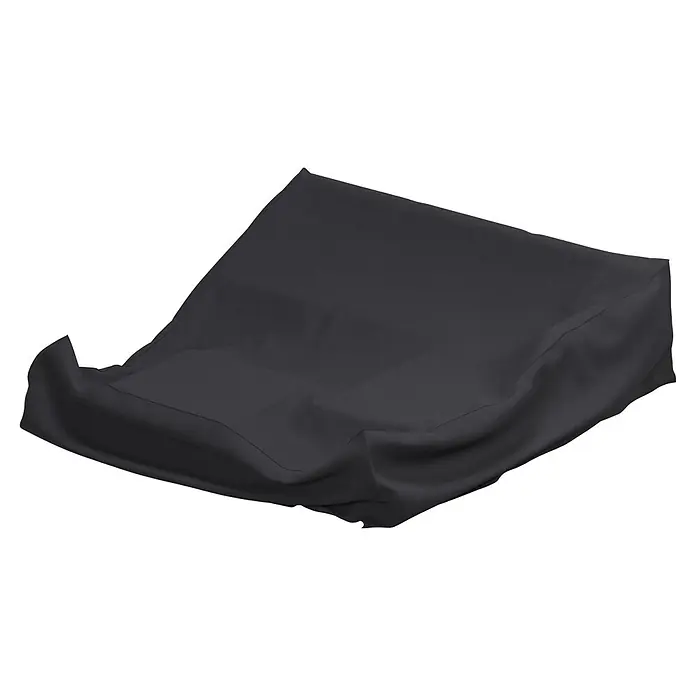 Sunfun Lounge-Set Schutzhülle - L x B x H: 270 x 300 x 85 cm, Kunststoff - Dunkelgrauer Stoff-Sitzsack mit weichen Falten.