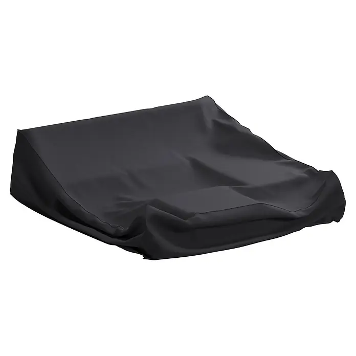 Sunfun Lounge-Set Schutzhülle - L x B x H: 270 x 300 x 85 cm, Kunststoff - Dunkelgraue Stoffabdeckung für Möbel, mit natürlichen Falten drapiert.