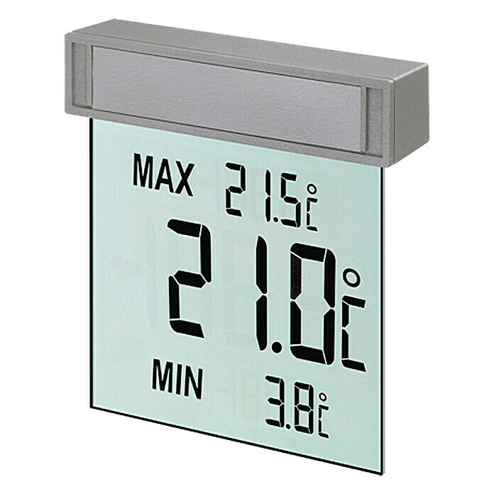 TFA Dostmann Fensterthermometer VisionDigital, Breite: 9,7 cm Front View