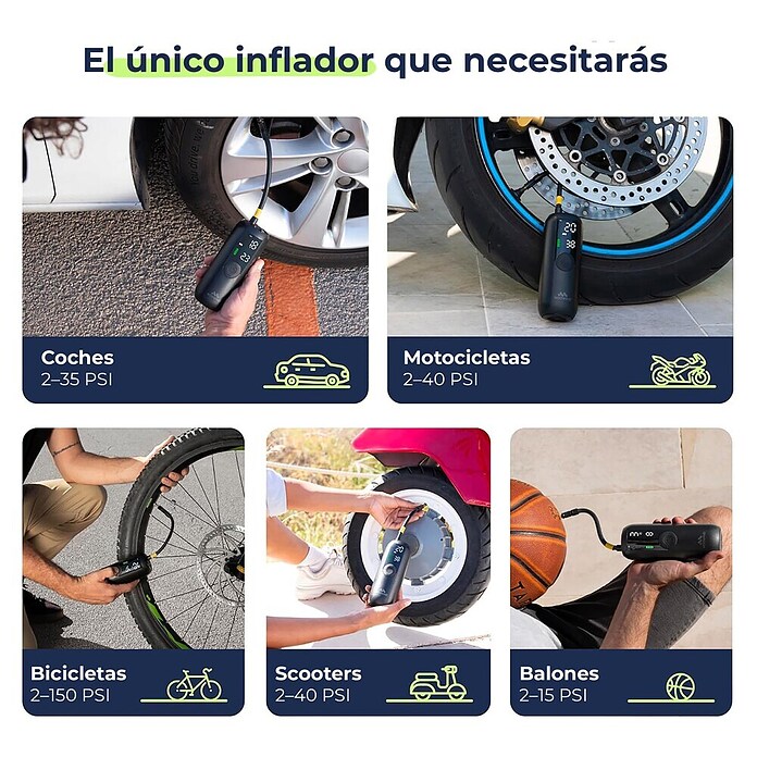 Mini bomba de aire Woowind LP1 (7,4 V, 10,34 bar, Capacidad de bombeo máx.: 18 l/h) | BAUHAUS