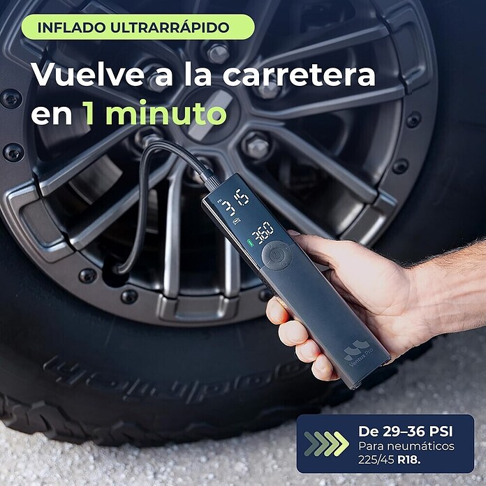 Mini bomba de aire Woowind Ventus Pro (7,4 V, 10,34 bar, Capacidad de bombeo máx.: 22 l/h) | BAUHAUS