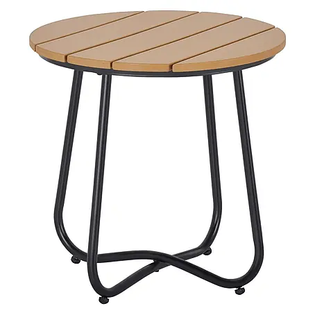 Outsunny  Garten-Beistelltisch rund