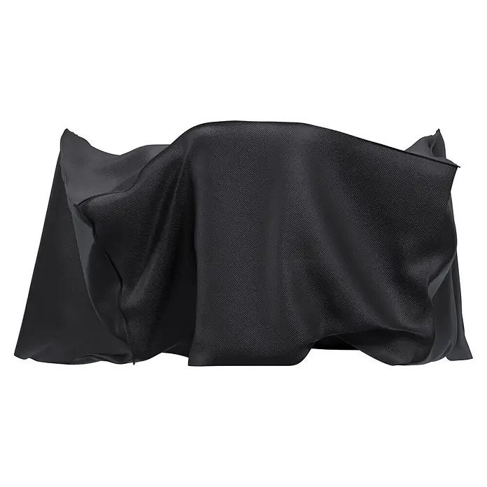 Sunfun Sitzgruppen-Schutzhülle L - L x B x H: 310 x 140 x 85 cm, Polyester, 160 g/m², Schwarz/Anthrazit - Schwarzer strukturierter Stoffüberwurf.