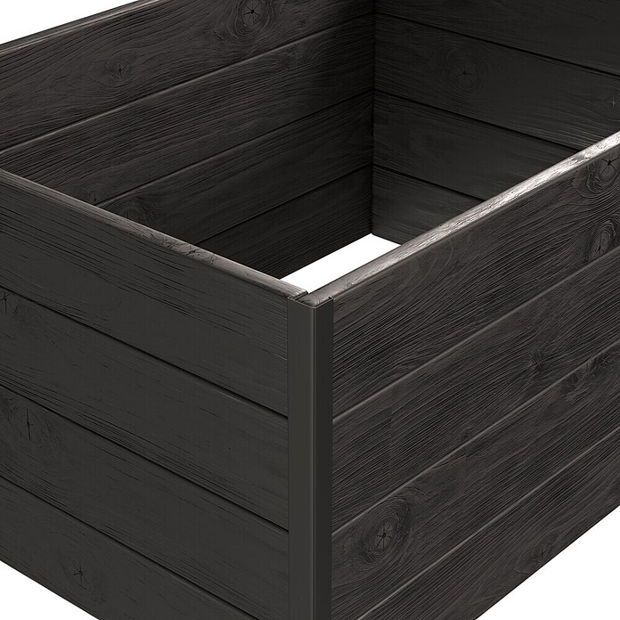Upyard Huerto I-Box (80 x 60 x 40 cm, Madera, Negro) | BAUHAUS