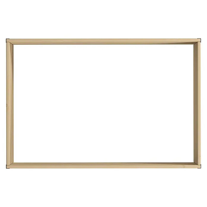 Upyard Hochbeet Gardenbox I-Box - 120 x 80 x 40 cm, Holz, Natur - Leerer, rechteckiger Rahmen aus hellem Holz.