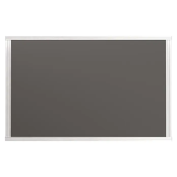 KGT Hochbeet - 1,21 x 0,45 x 0,77 m, Aluminium, Silber - Graue Tafel mit weißem Rahmen.
