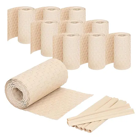 Jardinion  Sichtschutzelement 10x Sichtschutzstreifen 250cm x 19cm inkl. Klemmschienen Beige