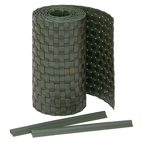 Jardinion  Sichtschutzelement 250cm Sichtschutzstreifen 19cm x 2,4mm inkl. Klemmschienen Grün