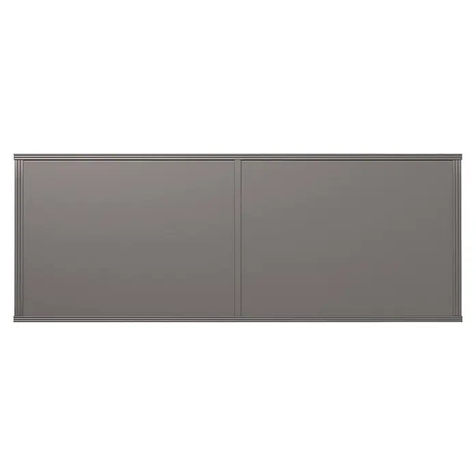 KGT Hochbeet - 2,05 x 0,45 x 0,77 m, Aluminium, Anthrazit - Dunkelgraue Schwebetürenschrank-Türen mit zwei Paneelen und schlichter Leiste.